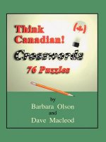 Think Canadian! Crosswords