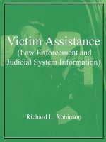 Victim Assistance (law Enforcement and Judicial System Information)