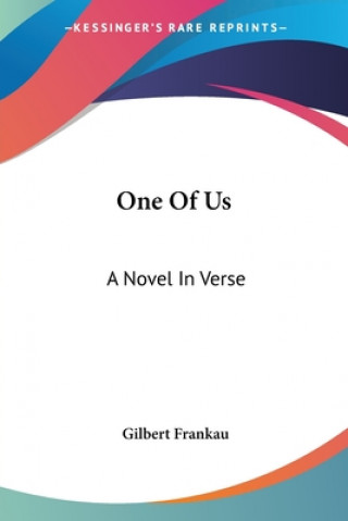 One Of Us: A Novel In Verse