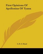 First Opinions Of Apollonius Of Tyana