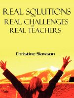 Real Solutions for Real Challenges by Real Teachers
