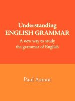Understanding ENGLISH GRAMMAR