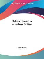 Hebraic Characters Considered As Signs