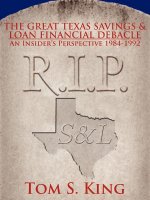 Great Texas Savings and Loan Financial Debacle