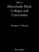 HBCUs Historically Black Colleges and Universities