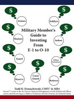 Military Member's Guide to Investing from E-1 to O-10