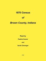 1870 Census of Brown County, Indiana