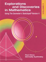 Explorations and Discoveries in Mathematics, Volume 3, Using The Geometer's Sketchpad Version 4