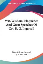 Wit, Wisdom, Eloquence And Great Speeches Of Col. R. G. Ingersoll