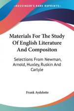 MATERIALS FOR THE STUDY OF ENGLISH LITER