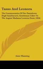 Tasso And Leonora: The Commentaries Of Ser Pantaleone Degli Gambacorti, Gentleman Usher To The August Madama Leonora Deste (1856)