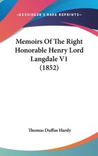 Memoirs Of The Right Honorable Henry Lord Langdale V1 (1852)