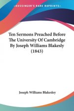 Ten Sermons Preached Before The University Of Cambridge By Joseph Williams Blakesly (1843)
