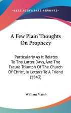 A Few Plain Thoughts On Prophecy: Particularly As It Relates To The Latter Days, And The Future Triumph Of The Church Of Christ, In Letters To A Frien