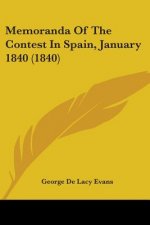 Memoranda Of The Contest In Spain, January 1840 (1840)