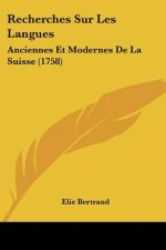 Recherches Sur Les Langues