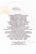 Articles Of Impeachment And Incarceration