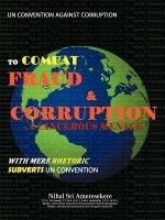 Convention Against Corruption to Combat Fraud & Corruption