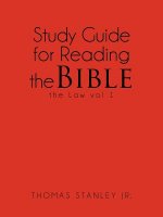 Study Guide for Reading the Bible the Law vol 1