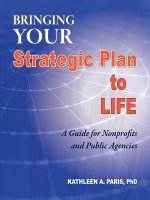 Bringing Your Strategic Plan to Life