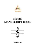 Music Manuscript Book