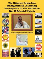 Nigerian Dependent Management & Leadership Development In The Post World War II Colonial Nigeria