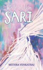 White Chiffon Sari