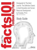 Studyguide for the Adult Learner
