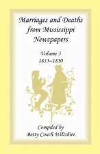Marriages and Deaths from Mississippi Newspapers