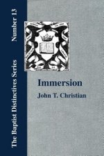 Immersion, The Act of Christian Baptism