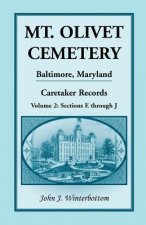Mt. Olivet Cemetery, Baltimore, Maryland, Caretaker Records Volume 2