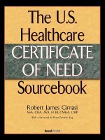 U.S. Healthcare Certificate of Need Sourcebook