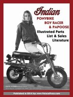 Indian Ponybike, Boy Racer & Papoose Illustrated Parts List & Sales Literature