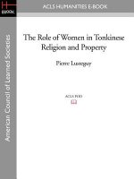 Role of Women in Tonkinese Religion and Property