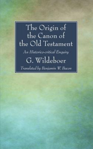 Origin of the Canon of the Old Testament
