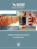 Evaluation of GHG Emissions from Septic Systems