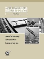 Impact of Surface Storage on Reclaimed Water