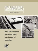 Physical Effects of Wet Weather Flows on Aquatic Habitats
