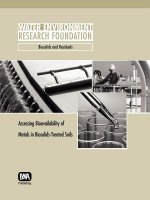 Assessing Bioavailability of Metals in Biosolids-Treated Soils