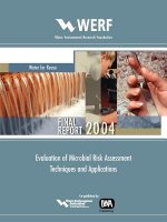 Evaluation of Microbial Risk Assessment Techniques and Applications