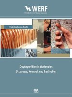 Cryptosporidium Removal, Occurrence, and Inactivation Methods for Wastewater