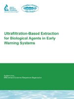 Ultrafiltration-Based Extraction for Biological Agents in Early Warning Systems