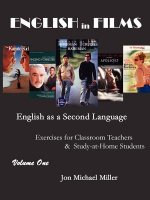 ENGLISH in FILMS: English as a Second Language Exercises for Teachers & Study-at-Home Students, Vol. 1