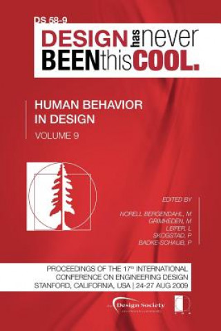 Proceedings of ICED'09, Volume 9, Human Behaviour in Design
