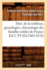 Dict. de la Noblesse, Genealogies, Chronologie Des Familles Nobles de France Ed.3, T9 (Ed.1863-1876)