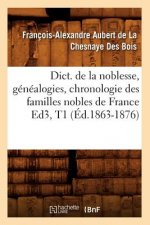 Dict. de la Noblesse, Genealogies, Chronologie Des Familles Nobles de France Ed3, T1 (Ed.1863-1876)