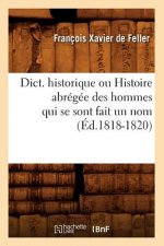Dict. Historique Ou Histoire Abregee Des Hommes Qui Se Sont Fait Un Nom (Ed.1818-1820)