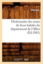 Dictionnaire Des Noms de Lieux Habites Du Departement de l'Allier (Ed.1881)