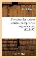 Doctrines Des Societes Secretes, Ou Epreuves, Regimes, Esprit, (Ed.1852)