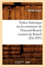 Notice Historique Sur La Commune de Tincourt-Boucly (Canton de Roisel), (Ed.1895)